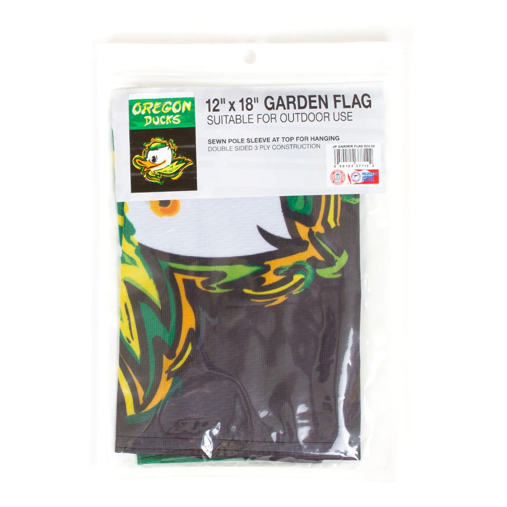 Fighting Duck, Neil, Black, Flags & Banners, Home & Auto, 12"x18", Justin Patten, Garden Flag, 993983